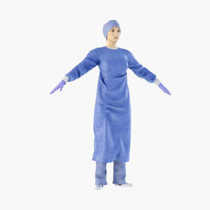 nurse surgeon 3D model