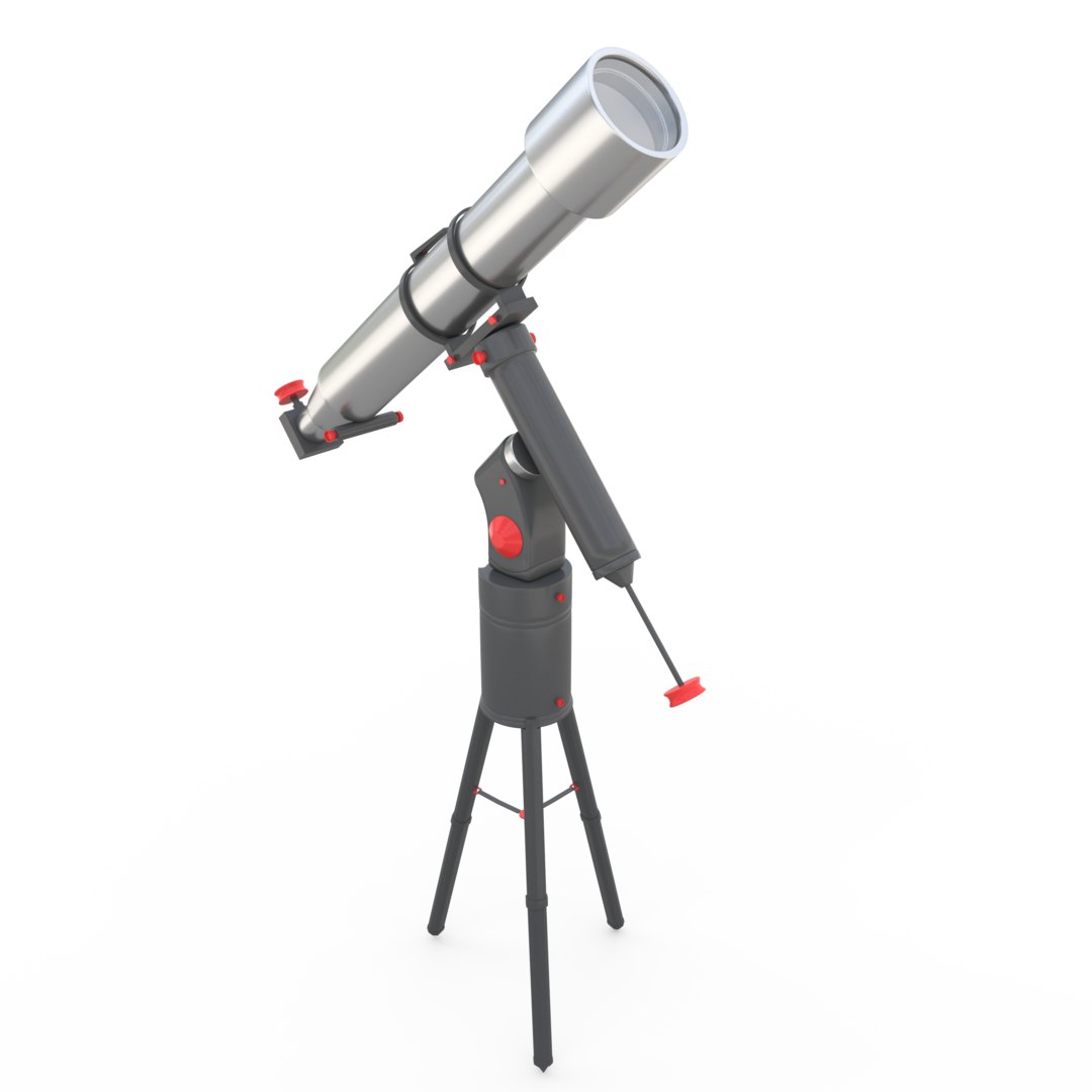 3D model telescope astronomy TurboSquid 1474367