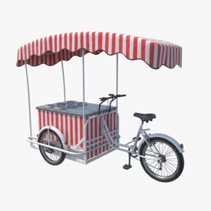 street food bicycle 3D model