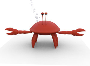 cartoon crab 3D model