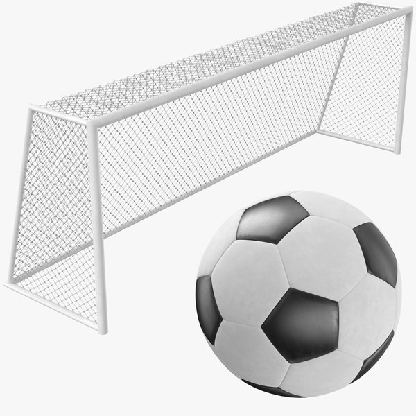 3d Real Soccer Goal Ball Turbosquid