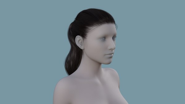 character hair 3D model