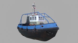 3D model tugboat emilka