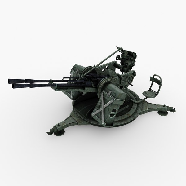 3d高射炮模型