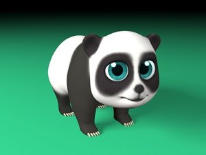 art panda cartoon 3D model