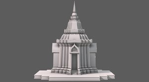 3D temple pagoda v05