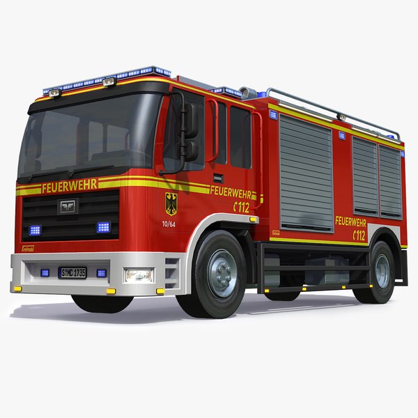 german firetruck 3D model