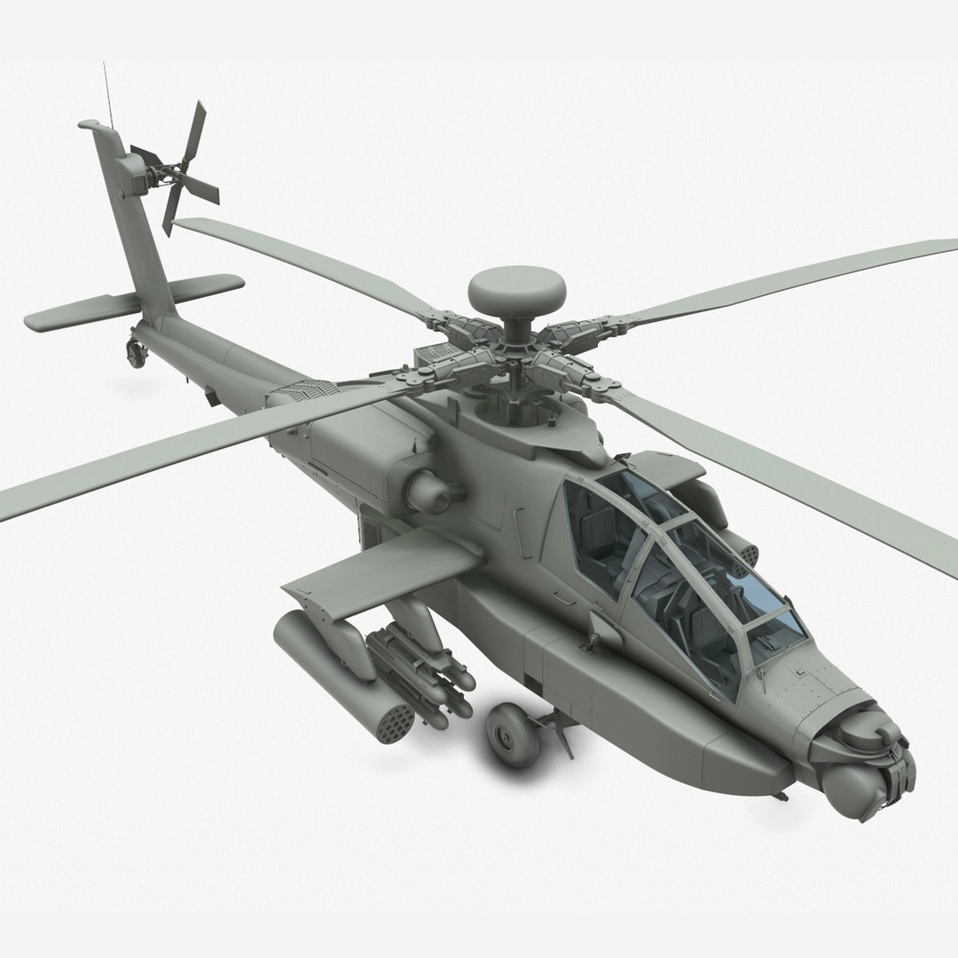 Ah64d apache helicopter 3D model TurboSquid 1475078