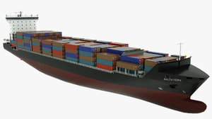 container ship baltic tern 3D model