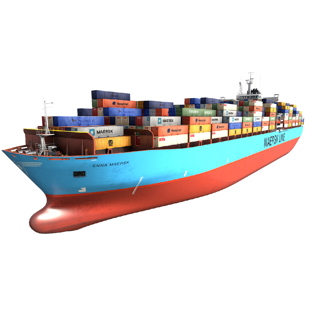 3D model cargo container ship 300m - TurboSquid 1475530