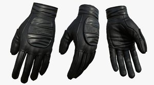 3D model fashion gloves
