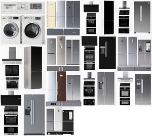 3D set 63 kitchen appliances model
