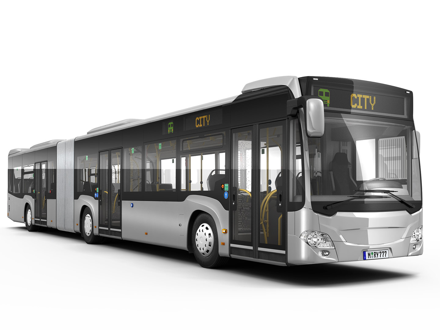 Articulated city bus model TurboSquid 1475799