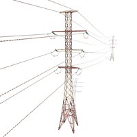 3D model electricity poles