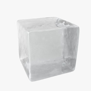 ice cube frosted 3D