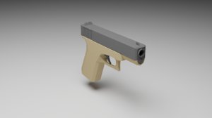 gun pistol 3D model