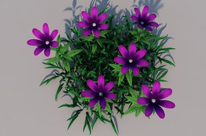 3D flower patch
