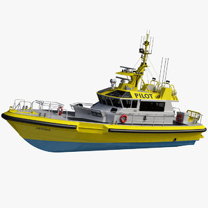 camark pilot boat 22m 3D model