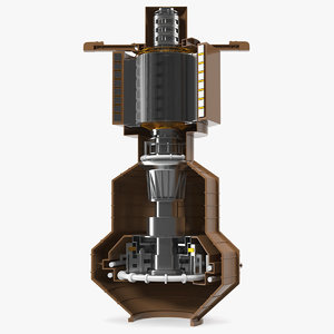 pump hydro turbine 3D model