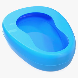 bed pan plastic 3D model