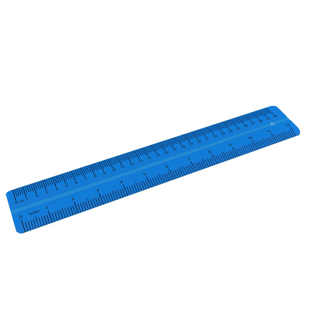 3D ruler model - TurboSquid 1476092