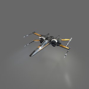 x-wing resistance poe dameron 3D