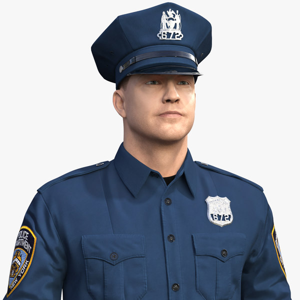 3D nypd police officer ny