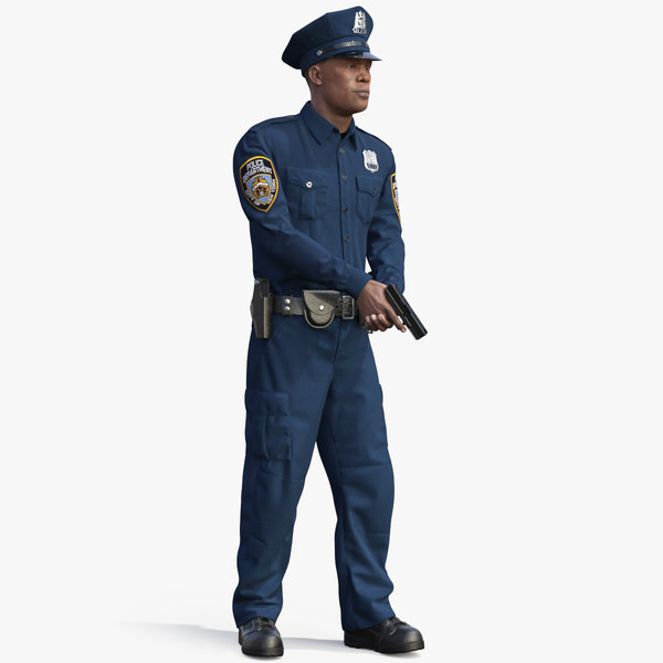3D nypd cop attention pose model