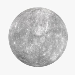 stylized planet mercury model