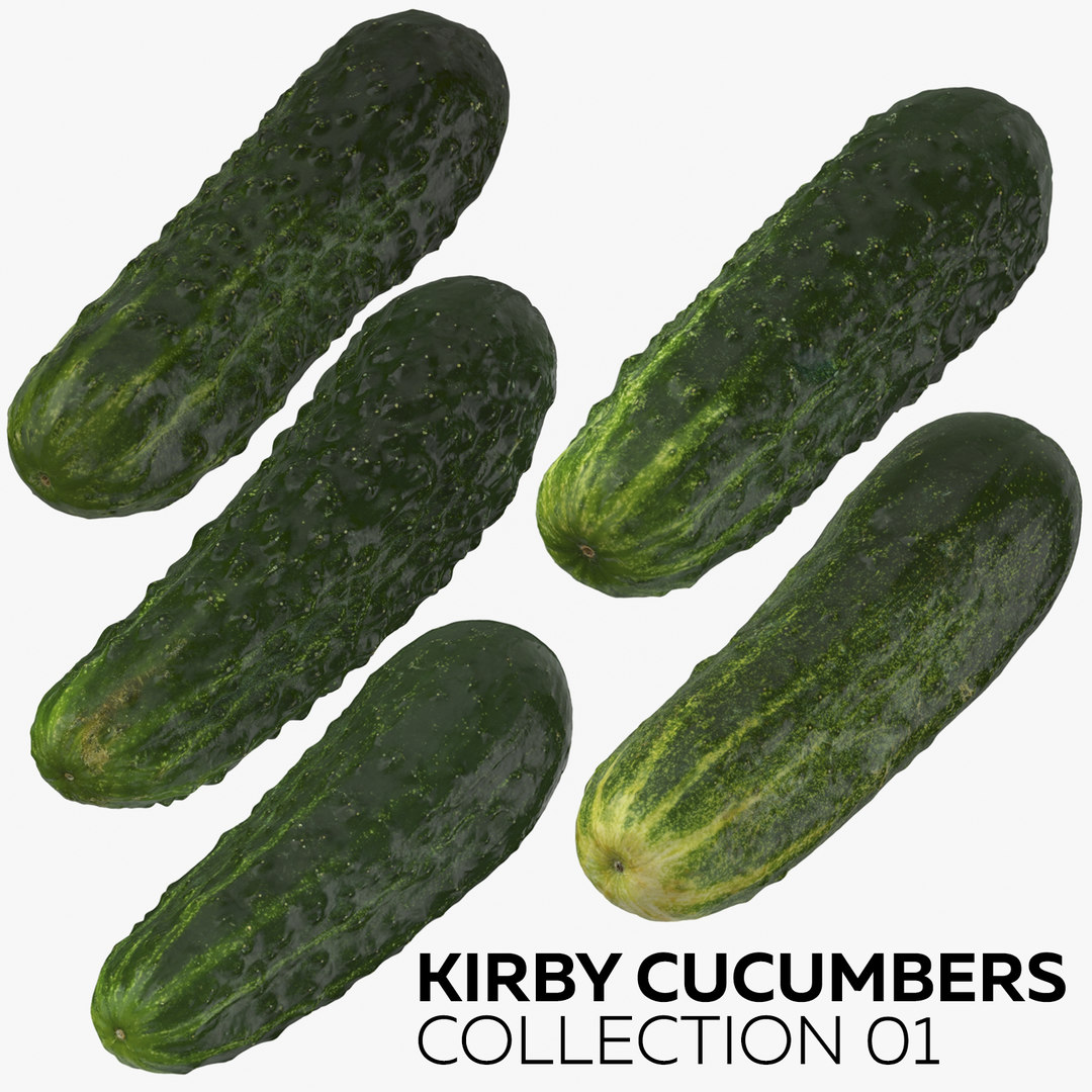 Kirby cucumbers 01 3D model TurboSquid 1476417