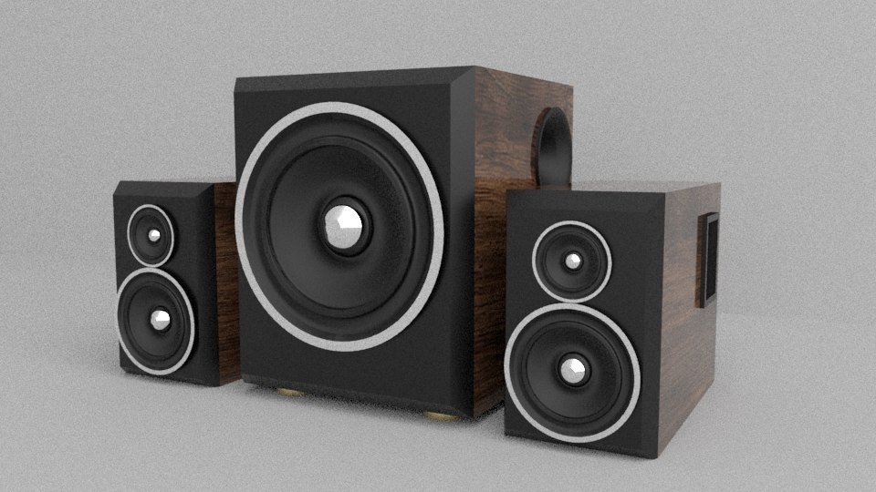 3D set speakers model - TurboSquid 1476408