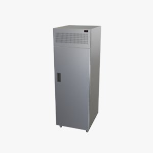 upright refrigerator single door 3D model