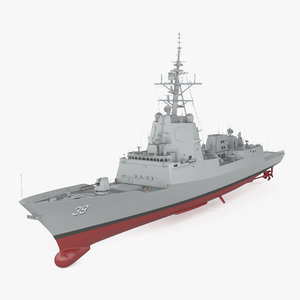 hobart-class destroyer hobart 3D model