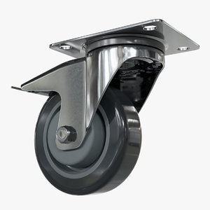 caster wheel brake 3D model