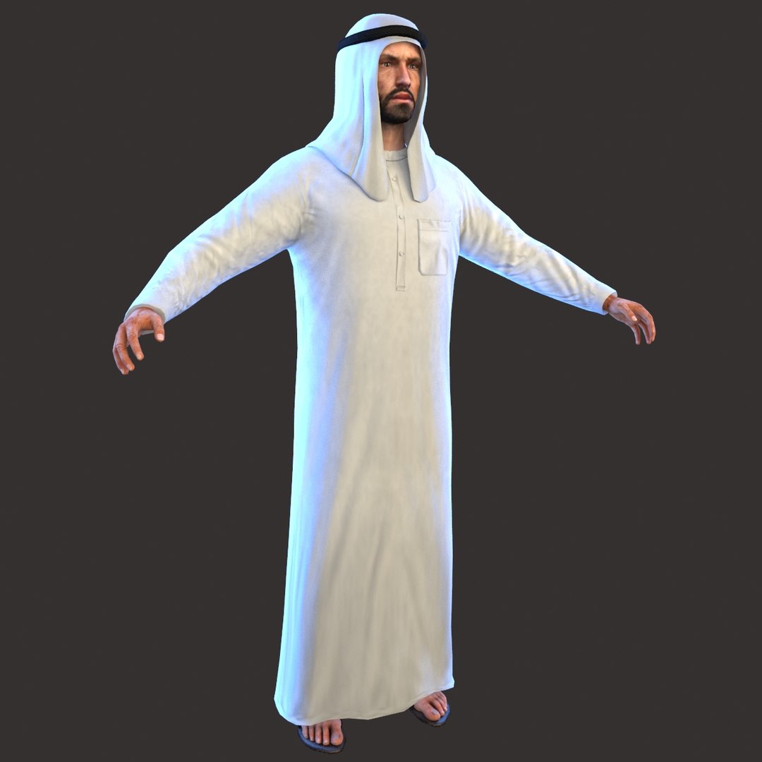 Arab man 3D model TurboSquid 1476687