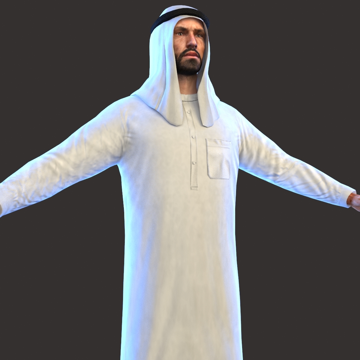 Arab man 3D model TurboSquid 1476687