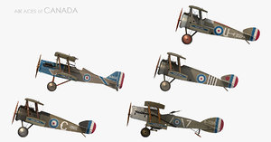 ww1 aces canada fighter aircraft model