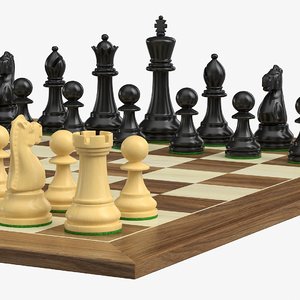 3D chess set model
