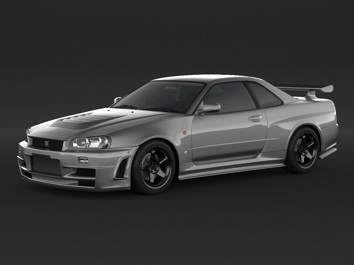 Nissan skyline 3d model