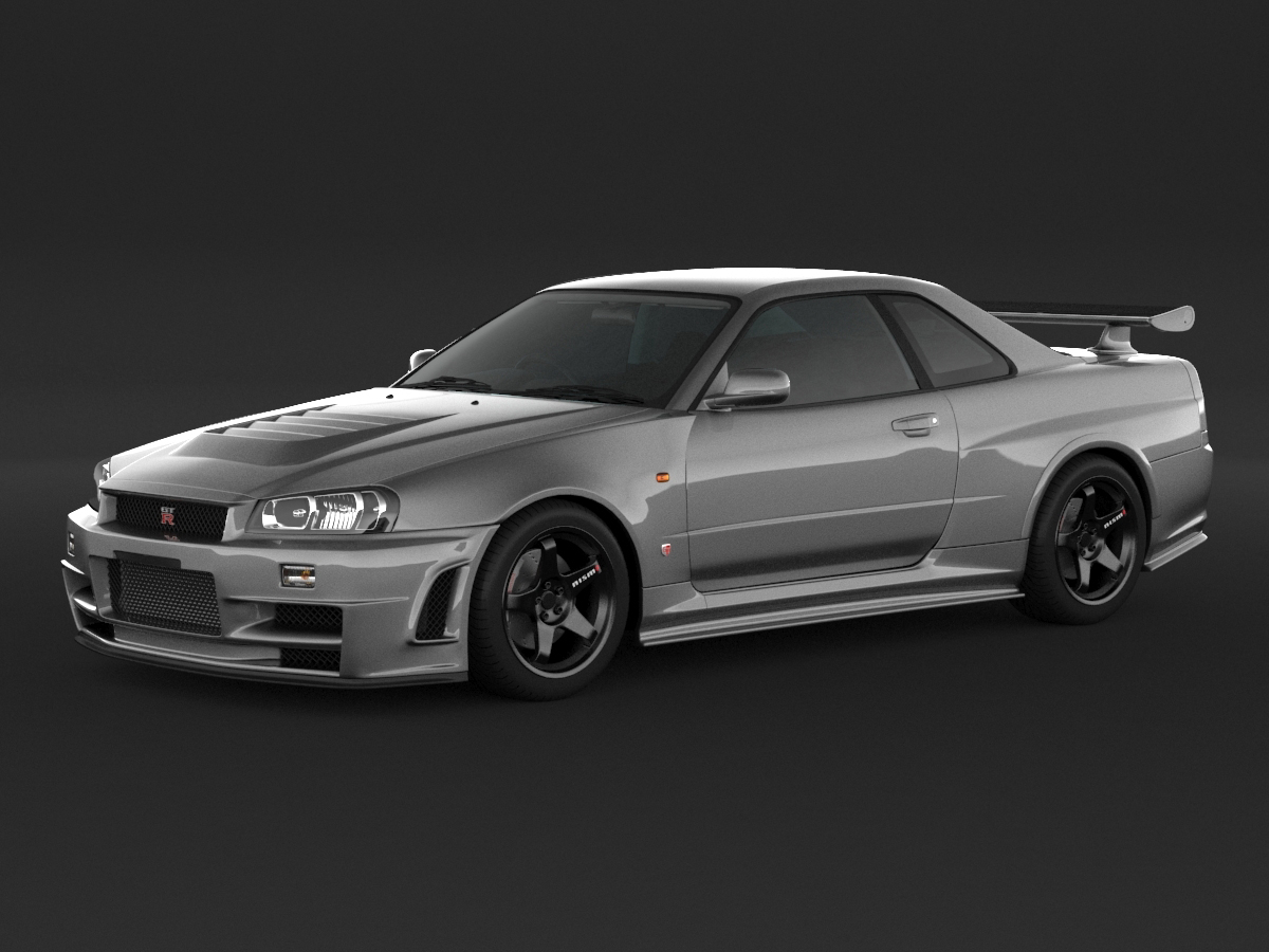 3d Car Nissan Skyline R34 Turbosquid 1455536