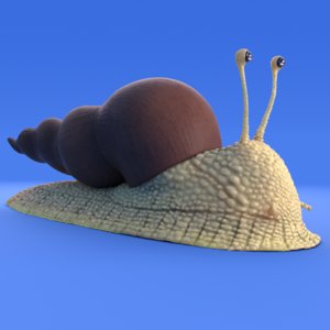 cartoon snail - 3D