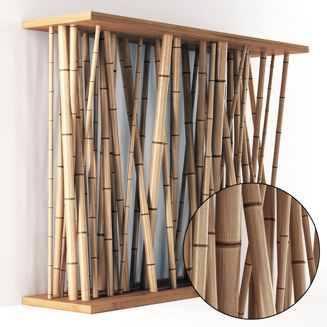 3D model decor bamboo wall TurboSquid 1476998
