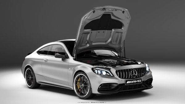 Modele 3d De Mercedes Benz C63 Amg Coupe 19 Turbosquid