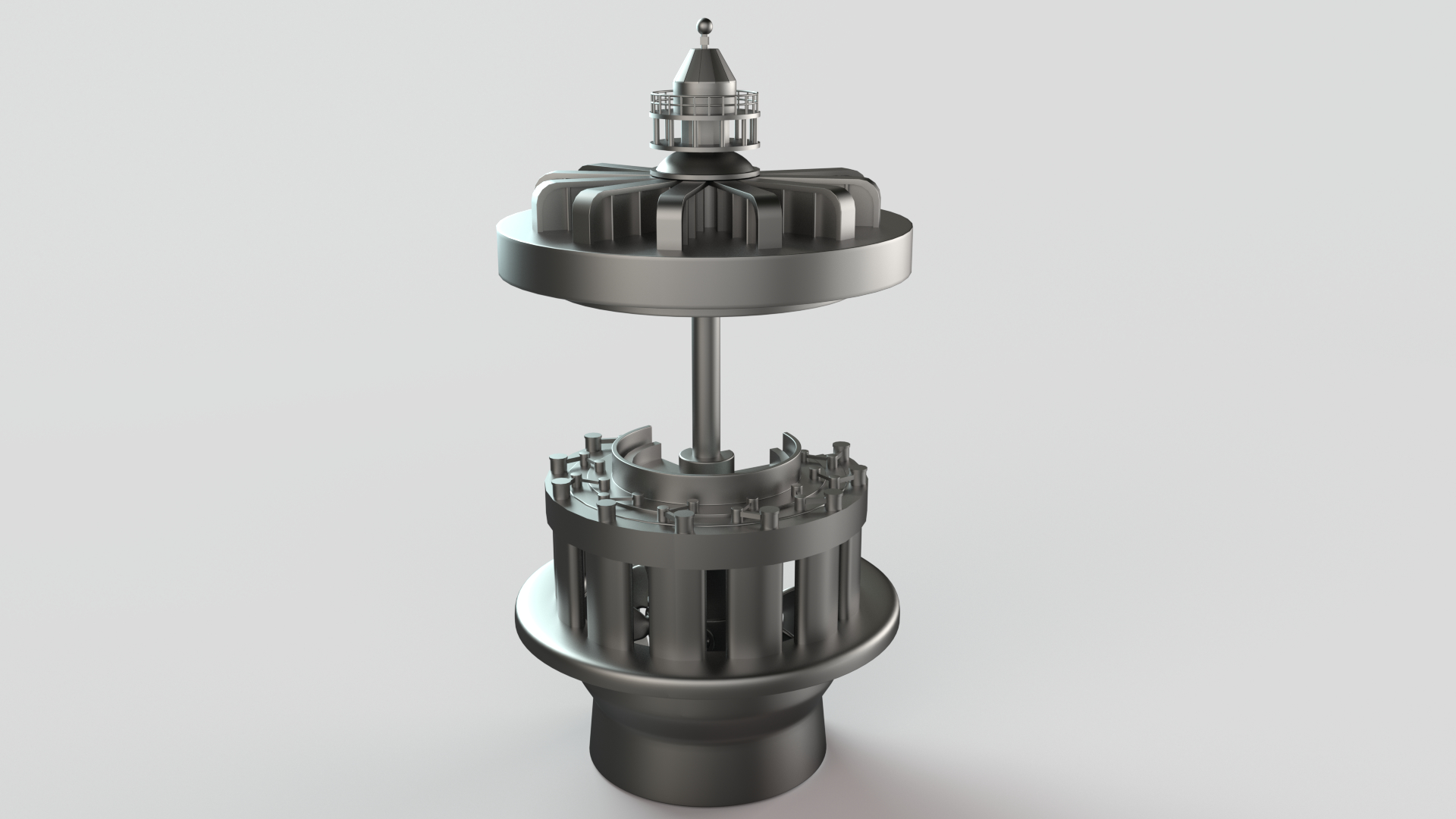 水力发电站3d模型