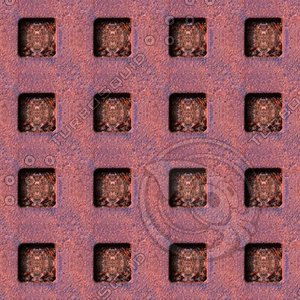 Rusty metal grid 03