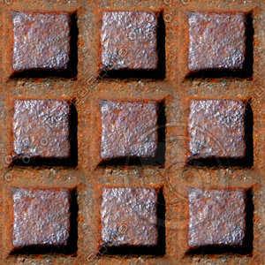 Rusty metal grid 01