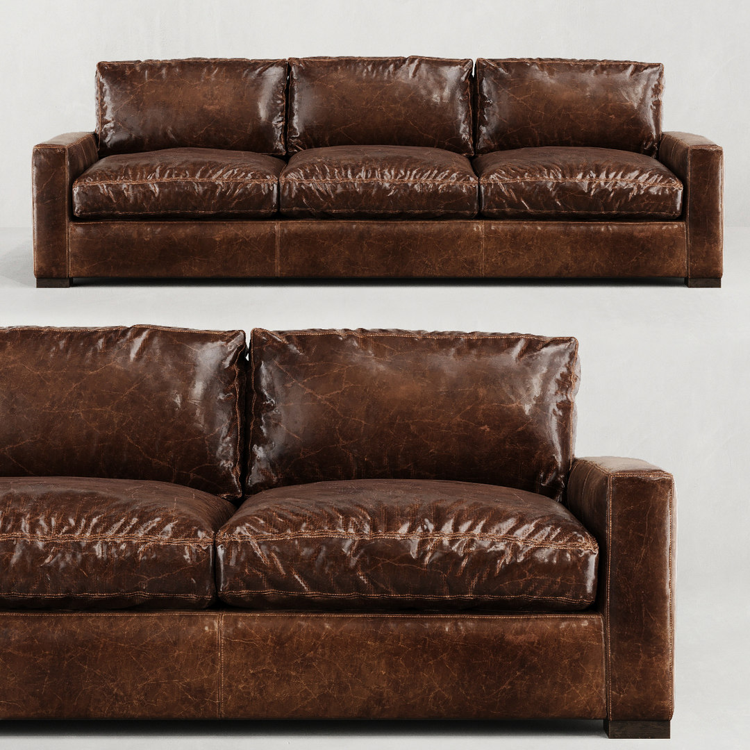 3D model restoration maxwell leather threeseatcushion TurboSquid