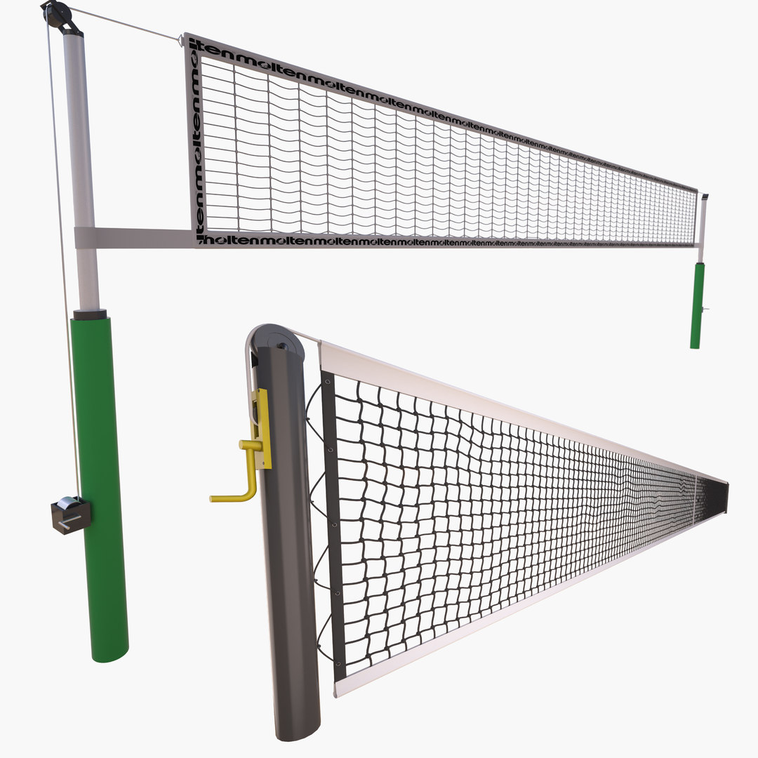 Tennis net volleyball model TurboSquid 1477392