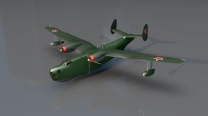 b6mg madge russian hydroplane 3D model