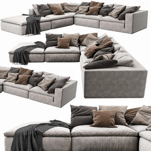 3D noblesouls realm sofa set